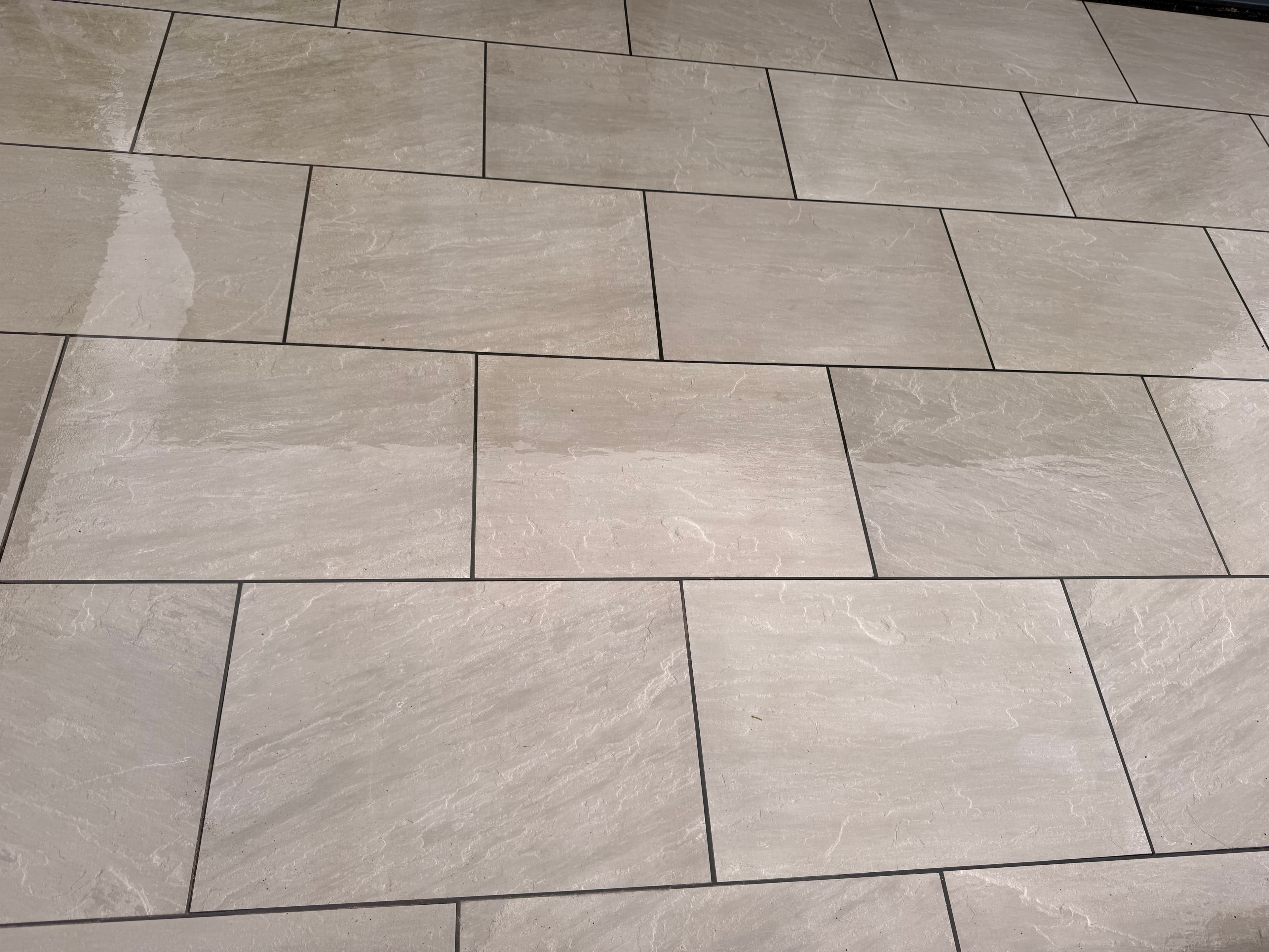 Clean patio after professional cleaning